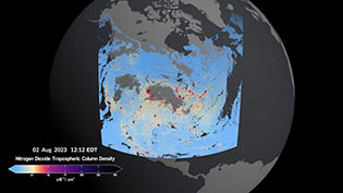 TEMPO Instrument Captures Its First Images of Air Pollution Over Greater North America